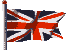 Flaga Wielkiej Brytanii. 